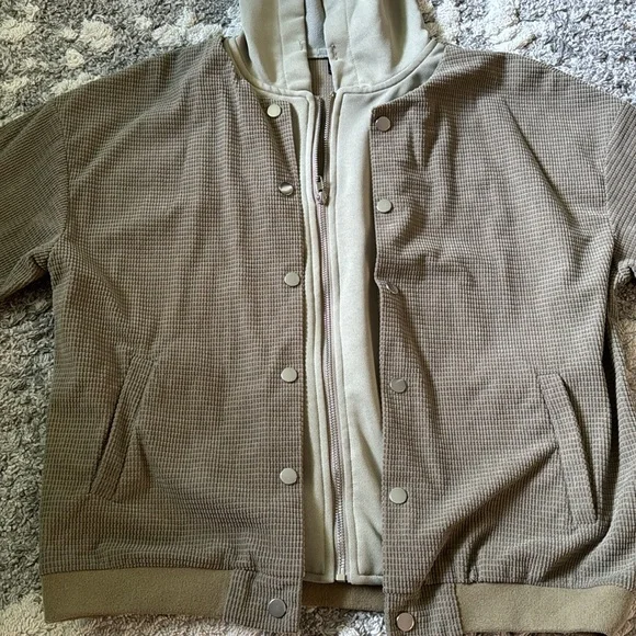 Olive Green Hoodie - Picture 2 of 4